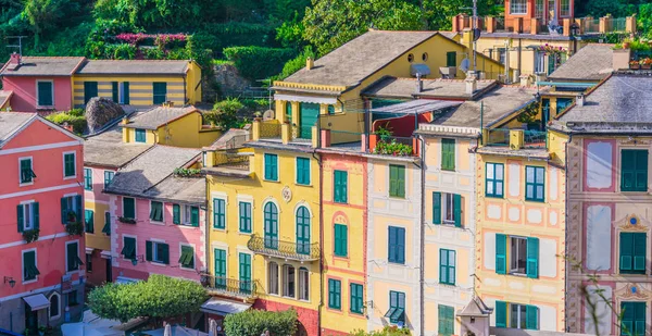 Arquitectura Portofino Ciudad Metropolitana Génova Riviera Italiana Liguria Italia — Foto de Stock