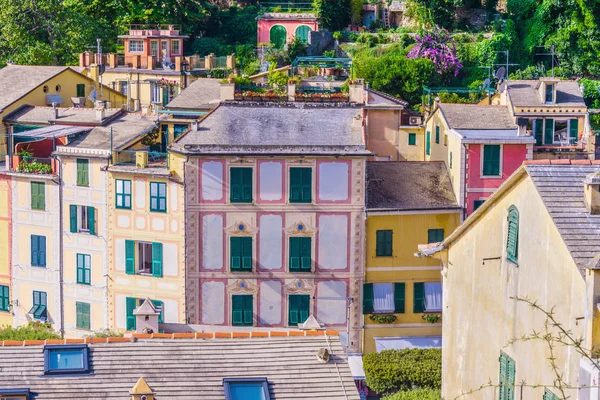 Arquitectura Portofino Ciudad Metropolitana Génova Riviera Italiana Liguria Italia — Foto de Stock