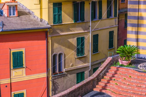 Architectuur Van Portofino Grootstedelijke Stad Genua Aan Italiaanse Riviera Ligurië — Stockfoto