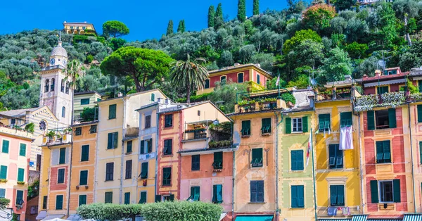 Schilderachtige Vissersdorpje Dorp Vakantie Resort Portofino Metropolitan City Van Genua — Stockfoto