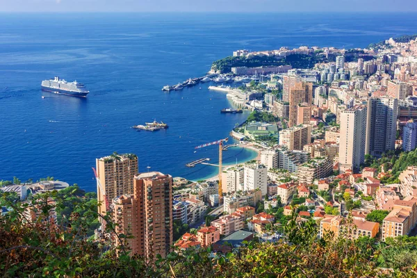 Vista Cidade Mônaco Riviera Francesa — Fotografia de Stock