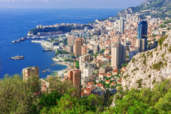 Vista Cidade Mônaco Riviera Francesa — Fotografia de Stock