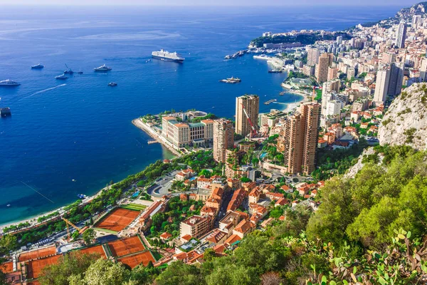 Vista Ciudad Mónaco Riviera Francesa — Foto de Stock