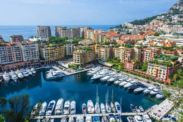 Uitzicht Stad Monaco Franse Rivièra — Stockfoto