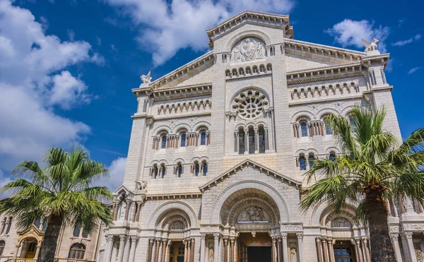 Katedra Saint Nicholas Monako Francuskiej Riwierze — Zdjęcie stockowe