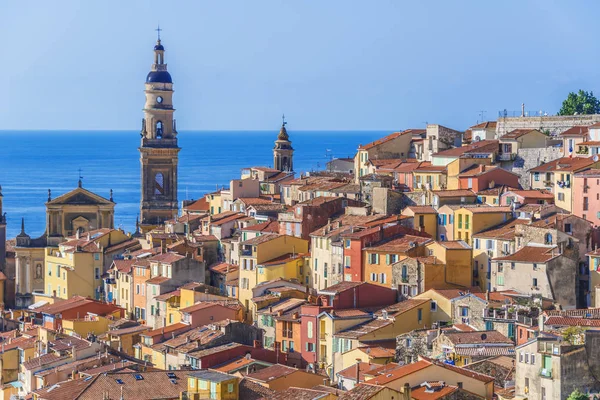 Arquitetura Cidade Velha Menton Riviera Francesa — Fotografia de Stock