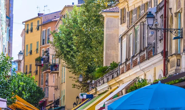 Arquitetura Cidade Velha Menton Riviera Francesa — Fotografia de Stock