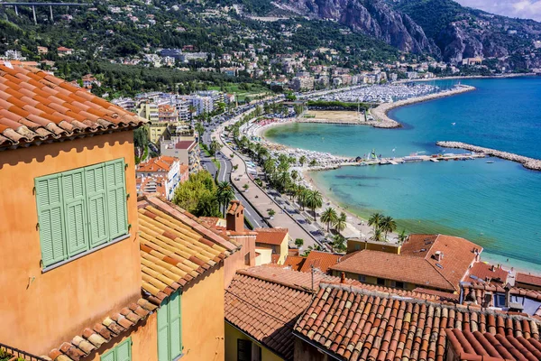 Blick Auf Menton Der Französischen Riviera — Stockfoto