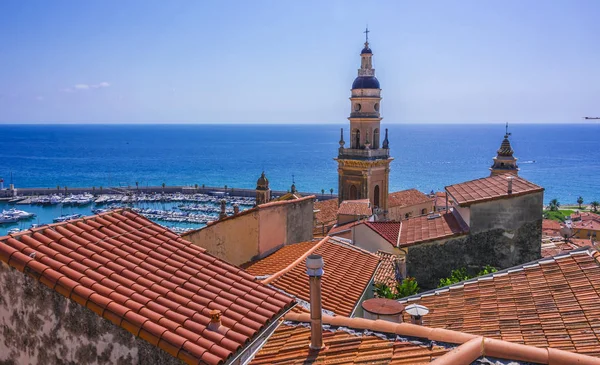 Arquitetura Cidade Velha Menton Riviera Francesa — Fotografia de Stock