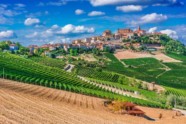 Vista Morra Província Cuneo Piemonte Itália — Fotografia de Stock