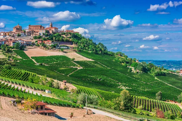 Vista Morra Provincia Cuneo Piamonte Italia — Foto de Stock