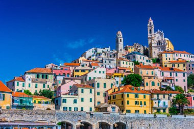 Cervo köyü İtalyan Rivierası Imperia Eyaleti, Liguria, İtalya