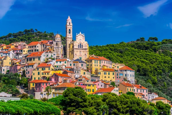 Das Dorf Cervo Der Italienischen Riviera Der Provinz Imperia Ligurien — Stockfoto