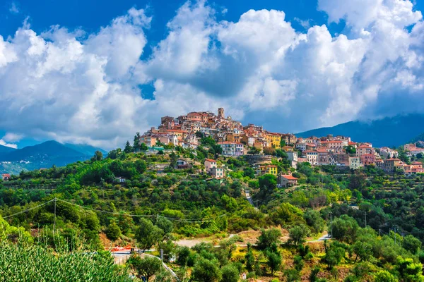 Vista Perinaldo Província Imperia Ligúria Itália — Fotografia de Stock