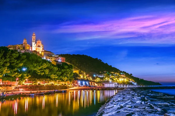 Aldeia Cervo Riviera Italiana Província Imperia Ligúria Itália — Fotografia de Stock