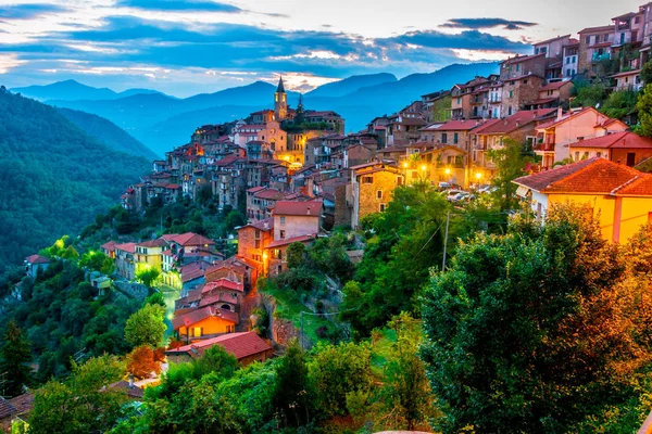 View Apricale Province Imperia Liguria Italy — Stock Photo, Image