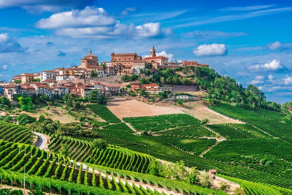 Vista Morra Província Cuneo Piemonte Itália — Fotografia de Stock