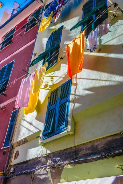 Architektura Vernazza Prowincji Spezia Liguria Włochy — Zdjęcie stockowe