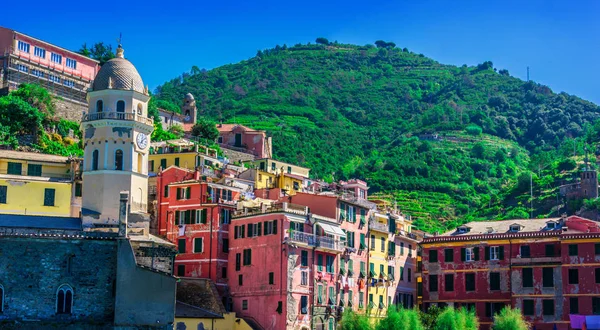 Schilderachtige Stad Van Vernazza Italiaanse Provincie Spezia Liguria Italië — Stockfoto