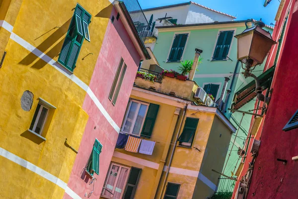 Architektura Vernazza Prowincji Spezia Liguria Włochy — Zdjęcie stockowe
