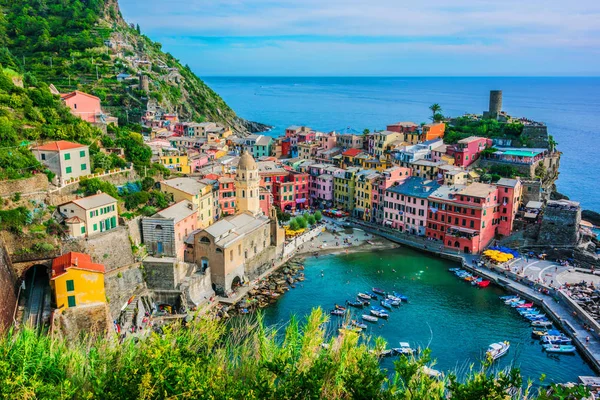 Pitoresk Kasaba Vernazza Spezia Liguria Talya Nın Ili — Stok fotoğraf