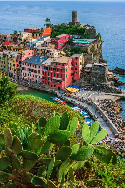 Pittoresco Comune Vernazza Provincia Spezia Liguria Italia — Foto Stock
