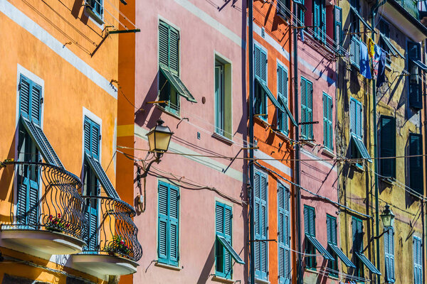 Architecture of Vernazza, in the province of La Spezia, Liguria, Italy