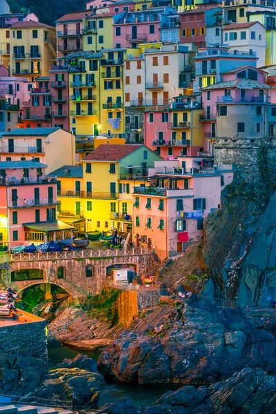 Cidade Pitoresca Manarola Província Spezia Ligúria Itália — Fotografia de Stock