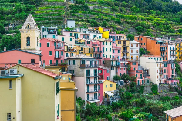 Cidade Pitoresca Manarola Província Spezia Ligúria Itália — Fotografia de Stock