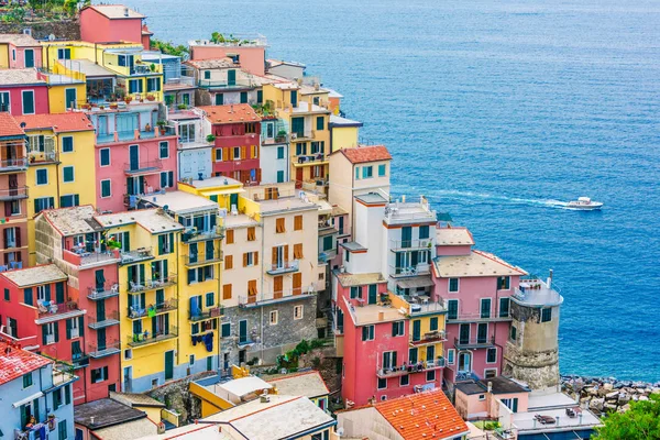 Pintoresca Ciudad Manarola Provincia Spezia Liguria Italia —  Fotos de Stock