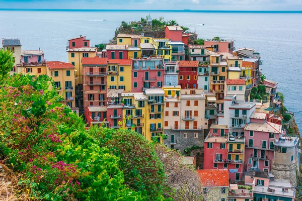 Cidade Pitoresca Manarola Província Spezia Ligúria Itália — Fotografia de Stock