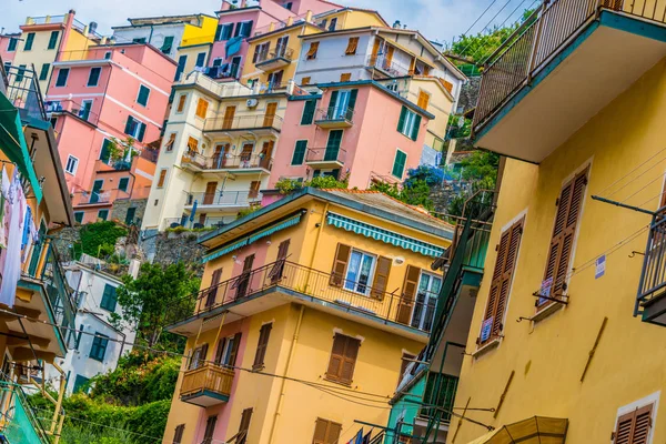 Arquitectura Manarola Provincia Spezia Liguria Italia —  Fotos de Stock