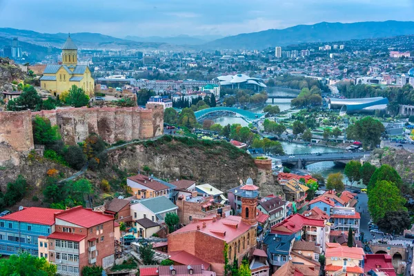 Vista Panorâmica Tbilisi Geórgia — Fotografia de Stock