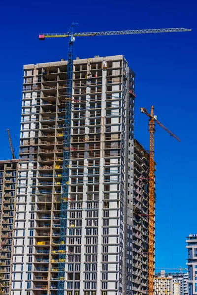 Bau Moderner Städtischer Wohnarchitektur — Stockfoto