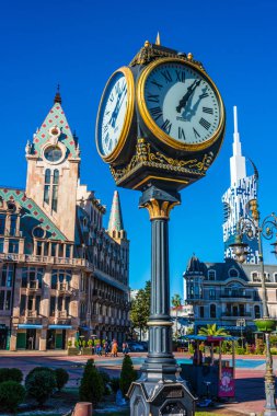 Batum, Gürcistan - 28 Ekim 2018: Mimari şehir merkezindeki Özerk Cumhuriyeti Acara, Gürcistan'ın Batum.