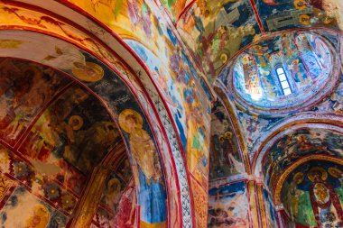 Kutaisi, Gürcistan - 29 Ekim 2018: İç in Gelati Manastırı yakınındaki Kutaisi, Batı Gürcistan: Imereti bölgesinde