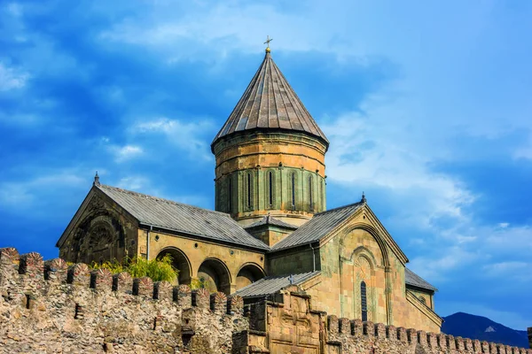 Catedral Svetitskhoveli Cidade Histórica Mtskheta Geórgia — Fotografia de Stock