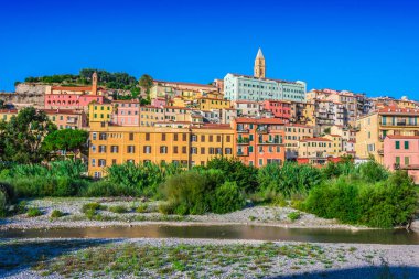 Görünüm Ventimiglia Imperia Eyaleti, Liguria, İtalya.