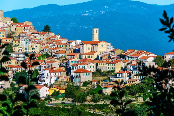 View Bajardo Province Imperia Liguria Italy — Stock Photo, Image