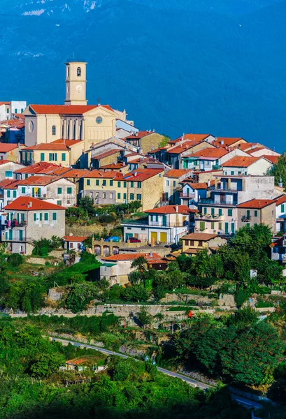 Veduta Bajardo Provincia Imperia Liguria Italia — Foto Stock