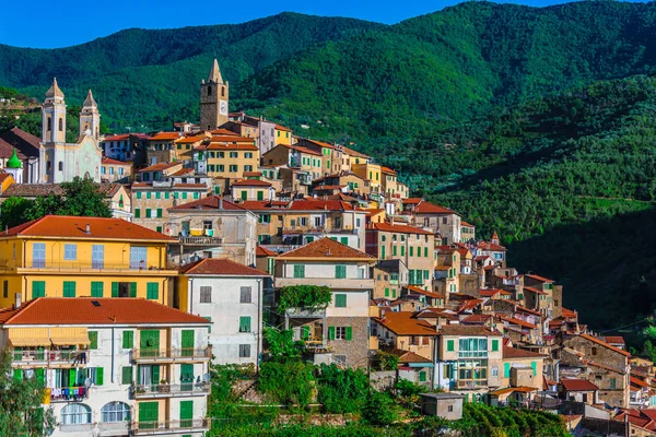 Vista Ceriana Provincia Imperia Liguria Italia — Foto de Stock