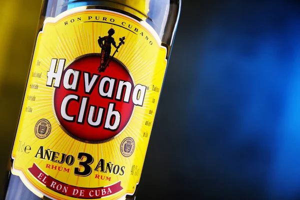 Poznań Pol Grudzień 2018 Butelka Havana Club Marki Rumu Utworzone — Zdjęcie stockowe
