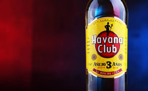 Poznan Pol Dezember 2018 Flasche Havana Club Eine Rum Marke — Stockfoto