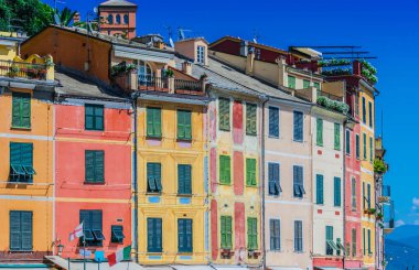 Mimari Portofino, Cenova Metropolitan şehir İtalyan Rivierası Liguria, İtalya