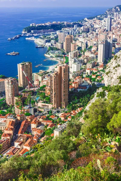 Vista Cidade Mônaco Riviera Francesa — Fotografia de Stock