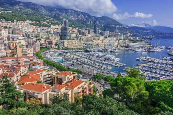 Pohled Monako Francouzská Riviéra — Stock fotografie