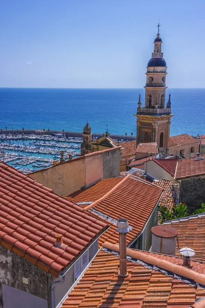 Arquitectura Del Casco Antiguo Menton Riviera Francesa —  Fotos de Stock