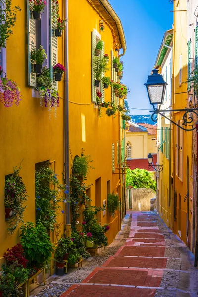 Arquitetura Cidade Velha Menton Riviera Francesa — Fotografia de Stock