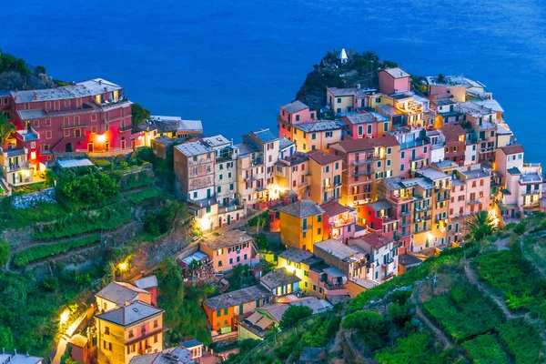 Schilderachtige Stad Van Manarola Italiaanse Provincie Spezia Liguria Italië — Stockfoto