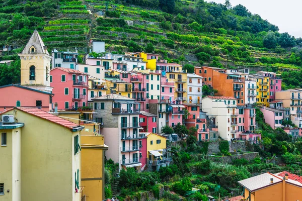 Pintoresca Ciudad Manarola Provincia Spezia Liguria Italia — Foto de Stock